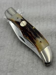 Case XX USA 9 Dot 1981 5165 SSP 1 Blade Knife With Stag Handles (59)
