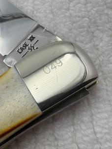 Case XX USA 9 Dot 1981 5165 SSP 1 Blade Knife With Stag Handles (59)