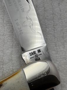 Case XX USA 9 Dot 1981 5165 SSP 1 Blade Knife With Stag Handles (59)