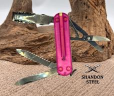 Victorinox NailClip 580 Swiss Army Knife - Translucent Pink Scissors, file (164)