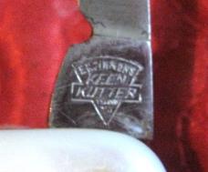 KEEN KUTTER 2 blade  Pen Knife w/Pearl scales 3 1/8" closed