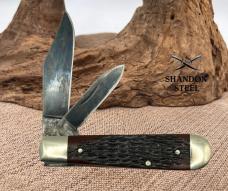 Case XX USA 1976 Vintage 4 Dot 6235 1/2 Swell End 2 Blade Jack Pocket Knife (19)