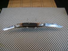 SCHRADE OLD TIMER 858OT LUMBERJACK VINTAGE U.S.A. CARBON STEEL BLADES UNUSED POCKET KNIFE W/SHEATH