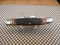 SCHRADE OLD TIMER 858OT LUMBERJACK VINTAGE U.S.A. CARBON STEEL BLADES UNUSED POCKET KNIFE W/SHEATH
