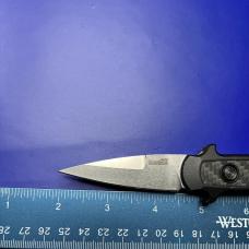 Kershaw Launch 12 Mini Stiletto Automatic Knife Gray/CF 7125