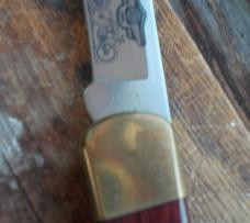 Buck 110 USA Custom Knife Harley Davidson 