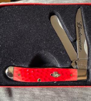 Case Budweiser Mini Trapper in tin