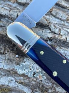 GEC ** 251125-SS NAVY BLUE SAWCUT BONE WATCH POCKET BARLOW