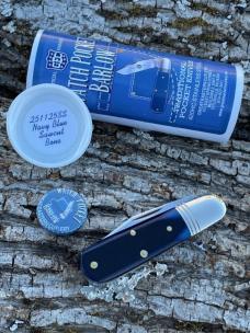 GEC ** 251125-SS NAVY BLUE SAWCUT BONE WATCH POCKET BARLOW