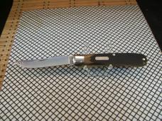 SCHRADE OLD TIMER 97OT BUZZSAW TRAPPER VINTAGE U.S.A. CARBON STEEL BLADE POCKET KNIFE WITH SHEATH