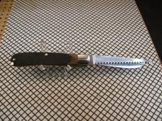 SCHRADE OLD TIMER 97OT BUZZSAW TRAPPER VINTAGE U.S.A. CARBON STEEL BLADE POCKET KNIFE WITH SHEATH