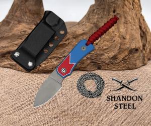 CIVIVI Baby Banter Fixed Blade - Jump Edition Red / White / Blue G10 Handle