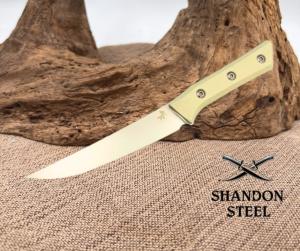 Microtech Knives 3100-10IV Ivory G10 M390MK Stainless Steel Boning Knife Kitchen