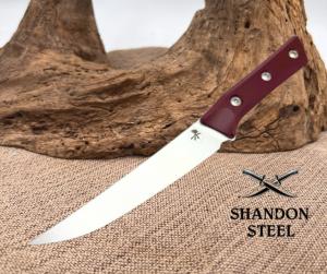 Microtech Knives 310010MR Merlot G10 M390MK Stainless Steel Boning Knife Kitchen