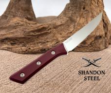 Microtech Knives 310010MR Merlot G10 M390MK Stainless Steel Boning Knife Kitchen