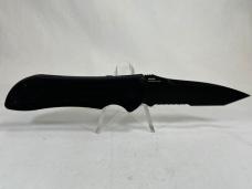 BENCHMADE USA 9100SBT Black Partially Serrated Tanto Stryker Auto