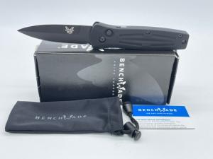 BENCHMADE USA 3550BK Black Spear Point Mel Pardue Automatic w/ OMP Box
