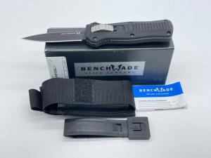 BENCHMADE USA 3350BK McHenry Black Coated D2 OTF Auto Mini-Infidel w/ OMP Box