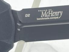 BENCHMADE USA 3350BK McHenry Black Coated D2 OTF Auto Mini-Infidel w/ OMP Box