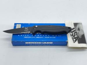 Vintage BENCHMADE USA 2550SBT Black Coated Serrated Mini-Reflex Auto w/ OMP Box