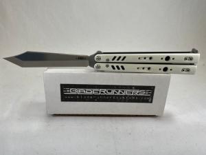 BLADE RUNNER SYSTEMS(BRS) Premium Replicant White Balisong Butterfly w/ OMP Box
