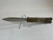 BENCHMADE USA 51 Flytanium V4 Yellow Balisong Butterfly Morpho w/ OMP Box
