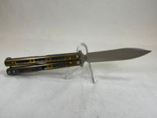 BENCHMADE USA 51 Flytanium V4 Yellow Balisong Butterfly Morpho w/ OMP Box