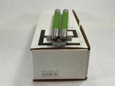 29 KNIVES Custom Neon Green Tanto Kampilan Shank Balisong Butterfly w/ OMP Box
