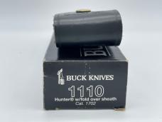 2013 BUCK USA 110 Wood Automatic Folding Hunter Lockback w/ Pouch & OMP Box