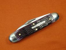 Great Eastern Cutlery GEC Purple Sage Jigged Bone Jumbo Stockpen Jack Knife NIT 541225 Made In USA