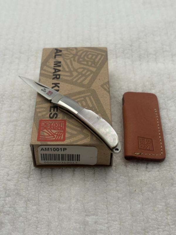 Al Mar AM1001P Osprey 1 Blade Pearl Lock Back Made In Japan Discontinued