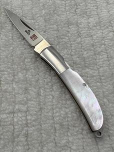 Al Mar AM1001P Osprey 1 Blade Pearl Lock Back Made In Japan Discontinued