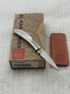 Al Mar AM1001P Osprey 1 Blade Pearl Lock Back Made In Japan Discontinued