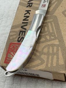 Al Mar AM1001P Osprey 1 Blade Pearl Lock Back Made In Japan Discontinued