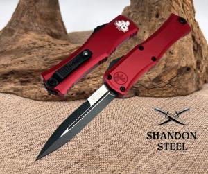Microtech Knives Mini Hera 30th Anniversary Black Bayonet M390MK w/ Merlot Handle 1701M-1MR30