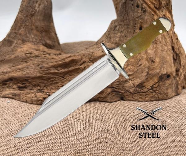 Rough Ryder Mini Cajun Fixed Knife 2.88" Full Tang Stainless Blade Bone Handle