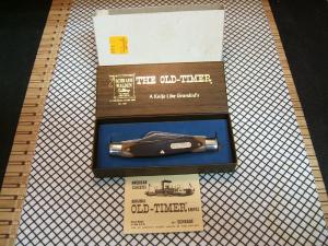 SCHRADE OLD TIMER 8OT SR. STOCKMAN VINTAGE USA CARBON STEEL NEW IN BOX, SLEEVE, & PAPER POCKET KNIFE