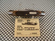 SCHRADE OLD TIMER 8OT SR. STOCKMAN VINTAGE USA CARBON STEEL NEW IN BOX, SLEEVE, & PAPER POCKET KNIFE