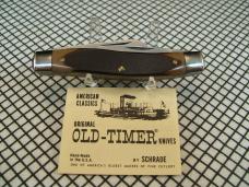 SCHRADE OLD TIMER 8OT SR. STOCKMAN VINTAGE USA CARBON STEEL NEW IN BOX, SLEEVE, & PAPER POCKET KNIFE