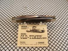 SCHRADE OLD TIMER 8OT SR. STOCKMAN VINTAGE USA CARBON STEEL NEW IN BOX, SLEEVE, & PAPER POCKET KNIFE