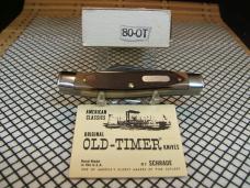 SCHRADE OLD TIMER 8OT SR. STOCKMAN VINTAGE USA CARBON STEEL NEW IN BOX, SLEEVE, & PAPER POCKET KNIFE
