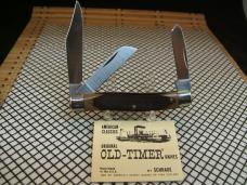 SCHRADE OLD TIMER 8OT SR. STOCKMAN VINTAGE USA CARBON STEEL NEW IN BOX, SLEEVE, & PAPER POCKET KNIFE