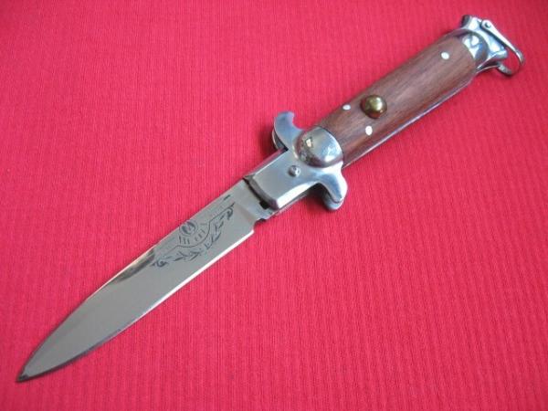 Russian STILETTO Switchblade Knife w/Specification Sheet - Mint