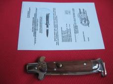 Russian STILETTO Switchblade Knife w/Specification Sheet - Mint