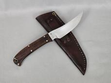 VINTAGE *RARE* J.D. ROBERTSON R.S.A. E1 CUSTOM FIXED BLADE KNIFE W/CUSTOM LEATHER SHEATH!