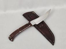 VINTAGE *RARE* J.D. ROBERTSON R.S.A. E1 CUSTOM FIXED BLADE KNIFE W/CUSTOM LEATHER SHEATH!