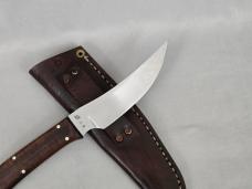 VINTAGE *RARE* J.D. ROBERTSON R.S.A. E1 CUSTOM FIXED BLADE KNIFE W/CUSTOM LEATHER SHEATH!