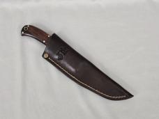 VINTAGE *RARE* J.D. ROBERTSON R.S.A. E1 CUSTOM FIXED BLADE KNIFE W/CUSTOM LEATHER SHEATH!