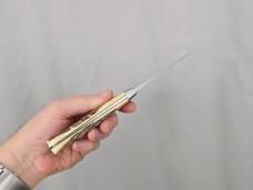 VINTAGE *RARE* BOB LUM CUSTOM FIXED BLADE STAG HANDLE HUNTING KNIFE!