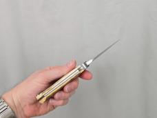 *RARE* LEROY BESIC HEMET, CA CUSTOM FIXED BLADE STAG HANDLE HUNTING KNIFE!